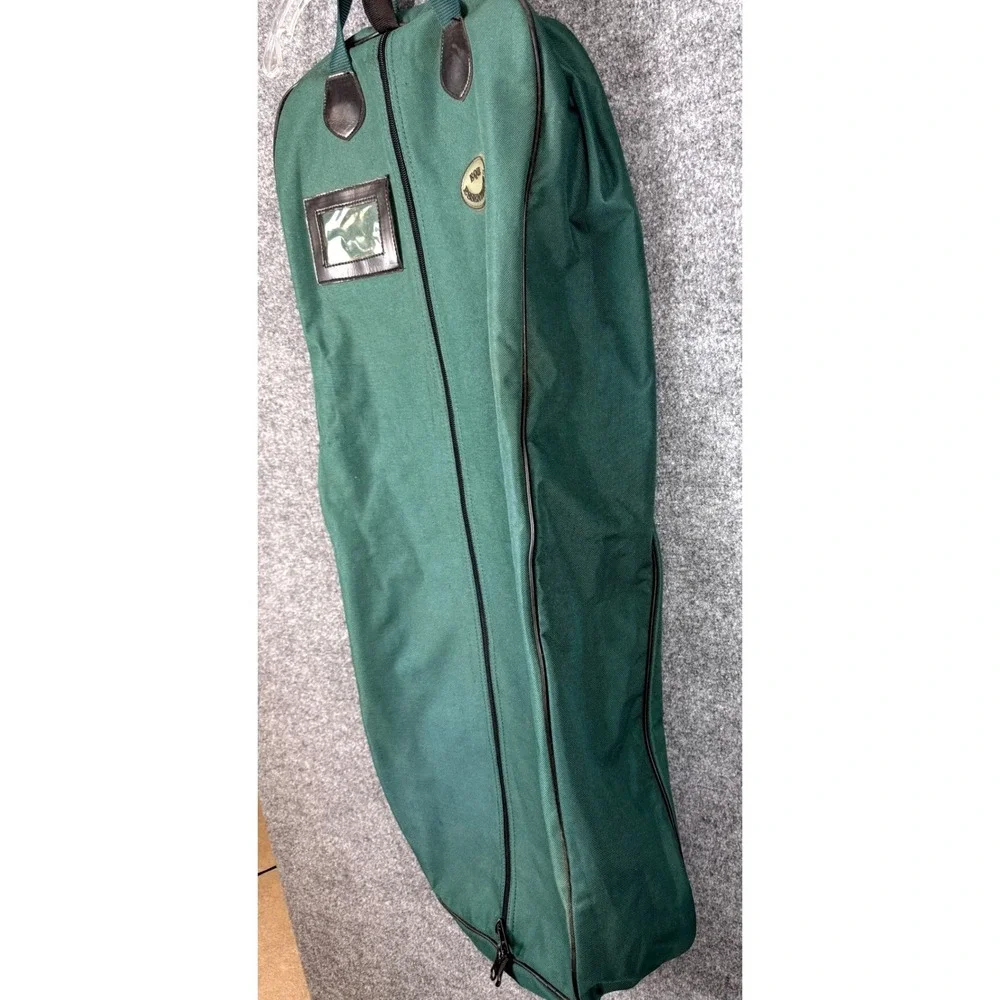 Equi-Essentials Equestrian BRIDLE BAG Green Canvas Horse Show Gear Carrier Luxe